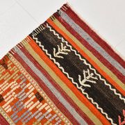 6x12 Soft Orange & Red Turkish Kilim Rug, 180x340Cm