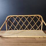 Etagère en rotin vintage années 60