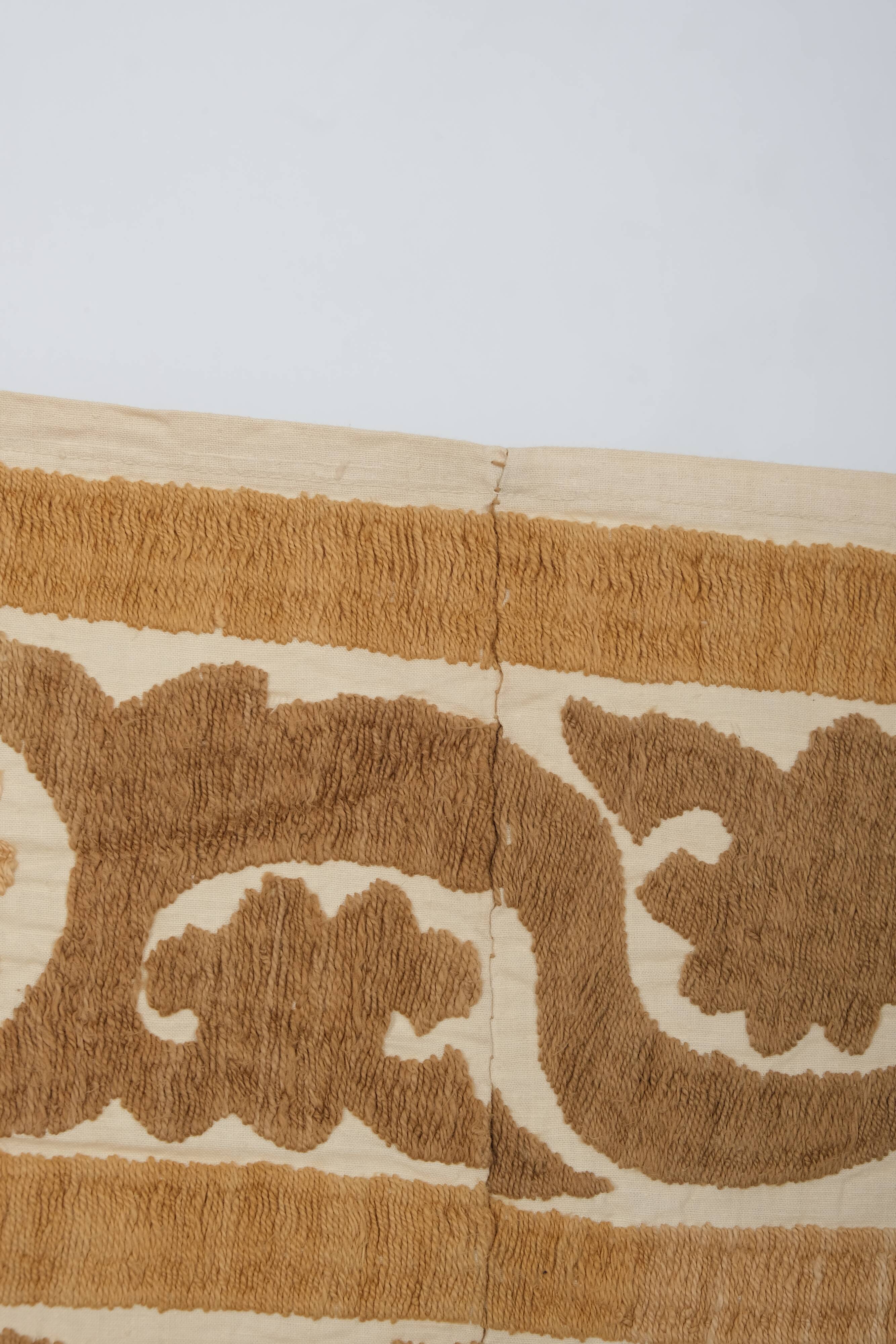 Hand-knotted rug Turkish vintage 127x136 cm