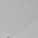 Vintage pie dish in circled earthenware, Steingutfabrik Grünstadt, 1930