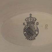 Lunéville porcelain saucière K-G