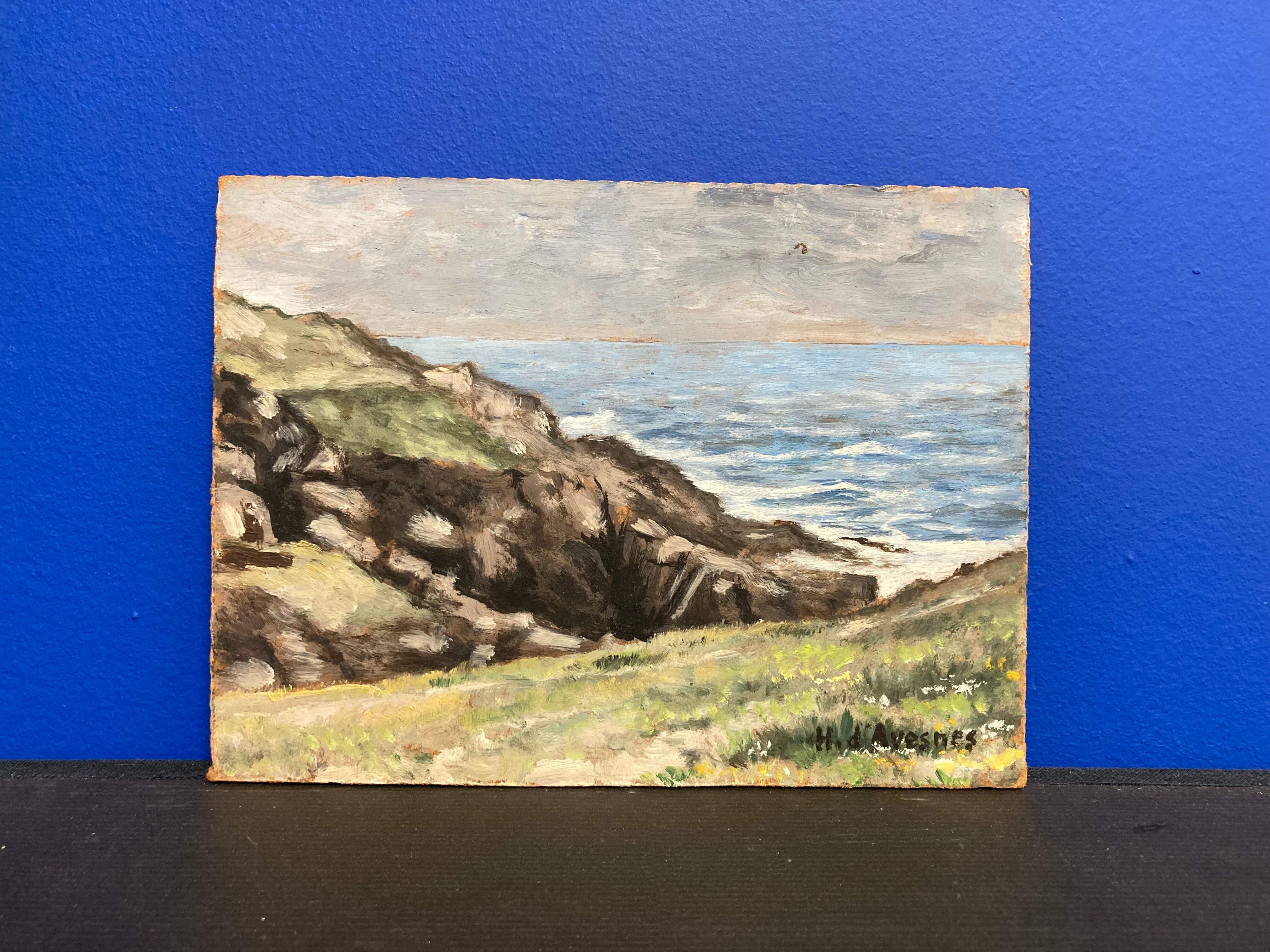 Vintage landscape painting