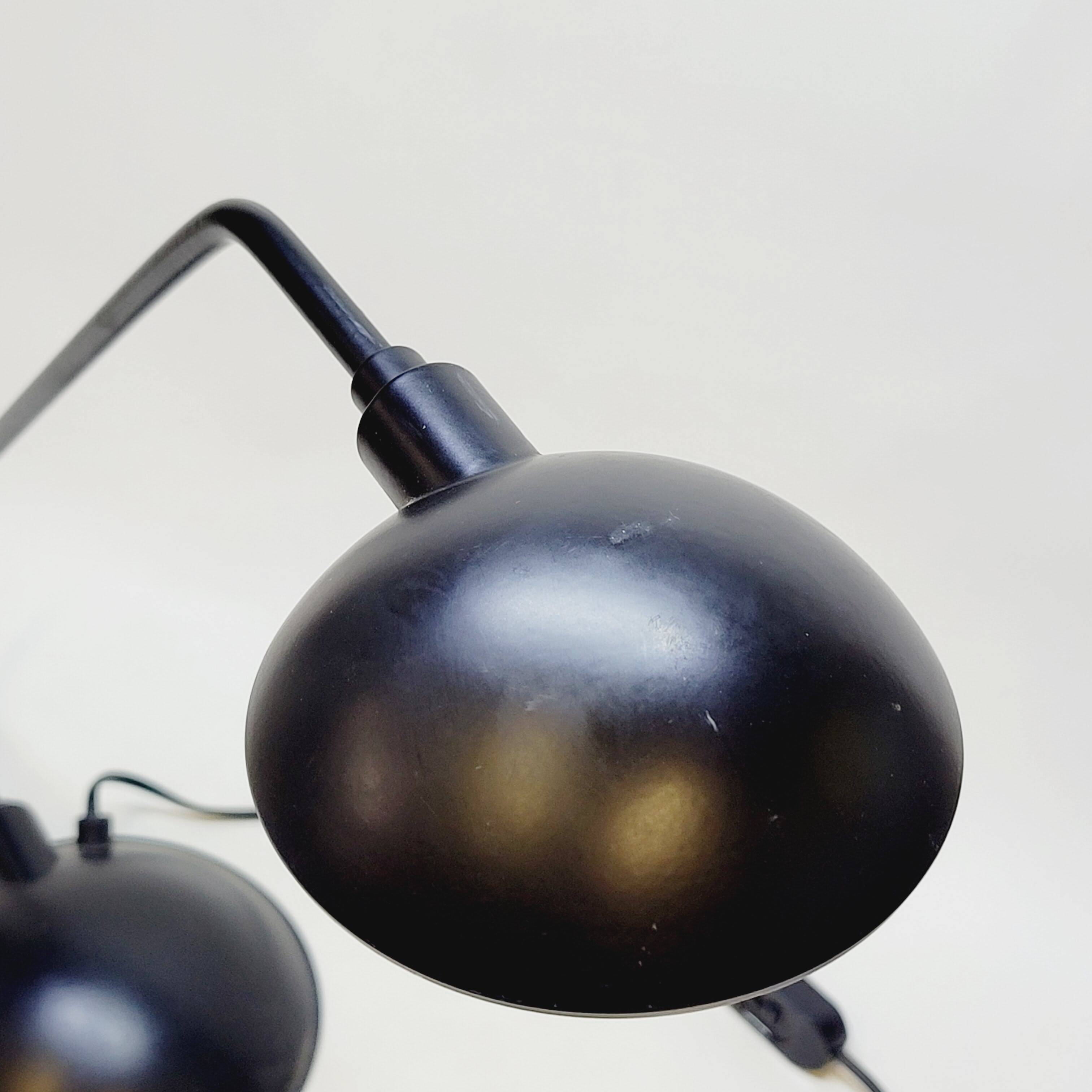 Vintage Mid Century Design Desk Table Lamp Nuova Veneta Lumi Italy Black