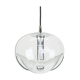 Large transparent glass pendant light by Koch & Lowy, Peill & Putzler, Germany, 1970.