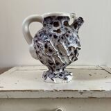 Large vintage Vallauris fat lava pitcher
