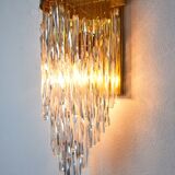 Venini Waterfall wall lamp, murano glass, Italy, 1960