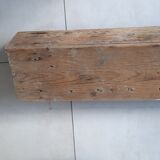 Wall shelf coat rack in old wood