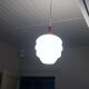 Suspension scandinave teck et opalin 1950-1960