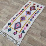 Handmade wool Berber rug 165 X 70 CM
