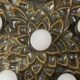 1970s Ceramic Wall Lamp with Floral Ornamentation