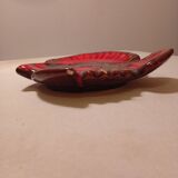 Ceramic fish trinket dish from Vallauris, signed from the 60s