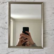 miroir en acier chromé années 40-50