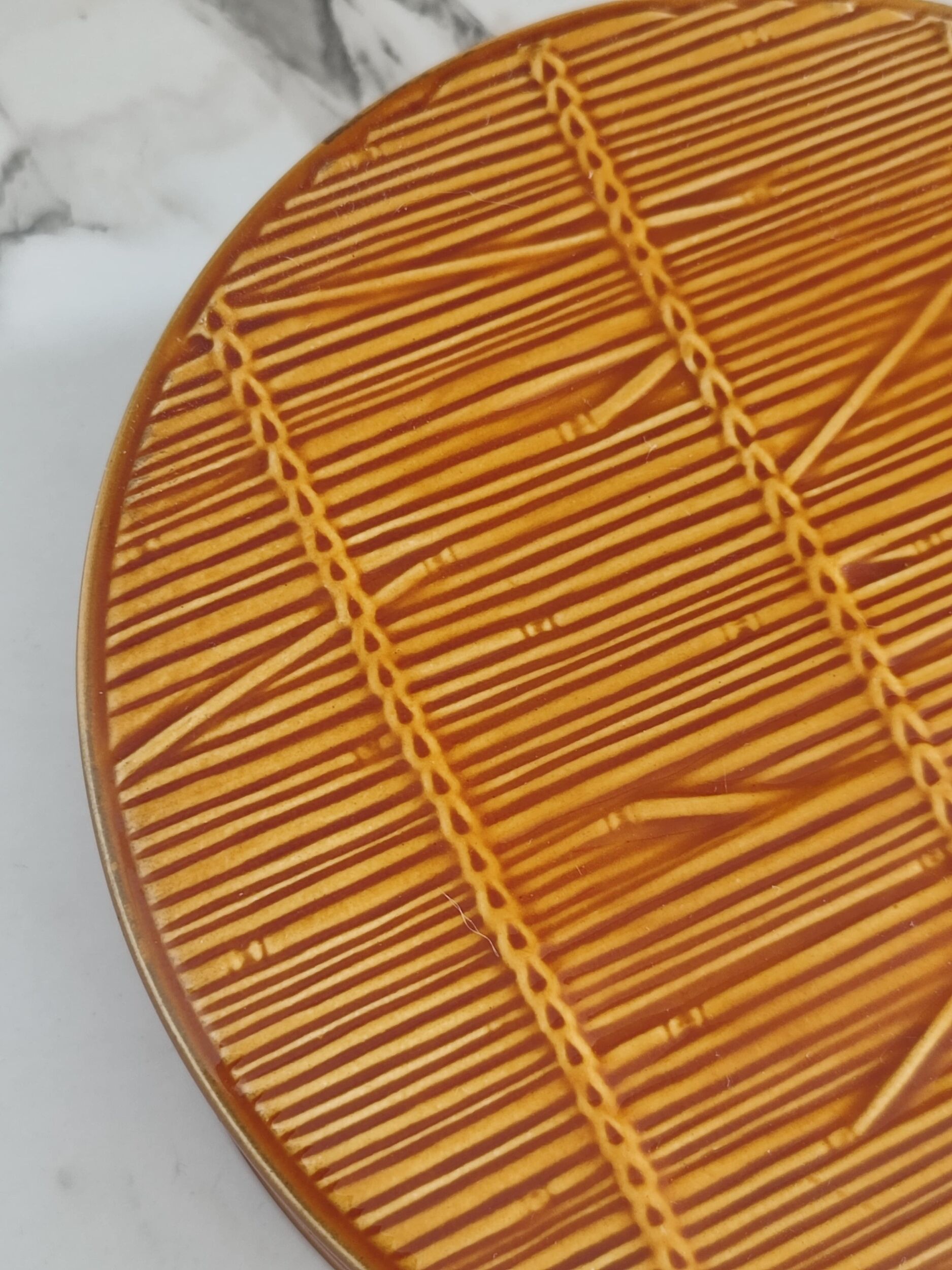 Gien earthenware dessert plates