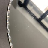 Miroir biseauté ovale à poser