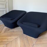 Pair of F564 armchairs called square Mushroom by Pierre Paulin for Artifort