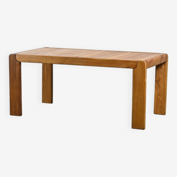 Extending table in solid pine, circa 1980