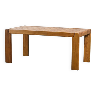 Extending table in solid pine, circa 1980