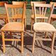 Ensemble de 10 chaises bistrot dépareillées années 1950-70 vintage