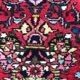 Vintage handmade persian hamadan rug