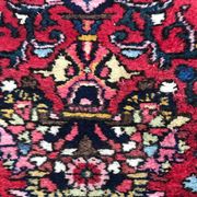 Vintage handmade persian hamadan rug