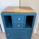 Art Deco bedside table reimagined – Teal & Onyx Marble