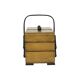 Vintage beech wood sewing box