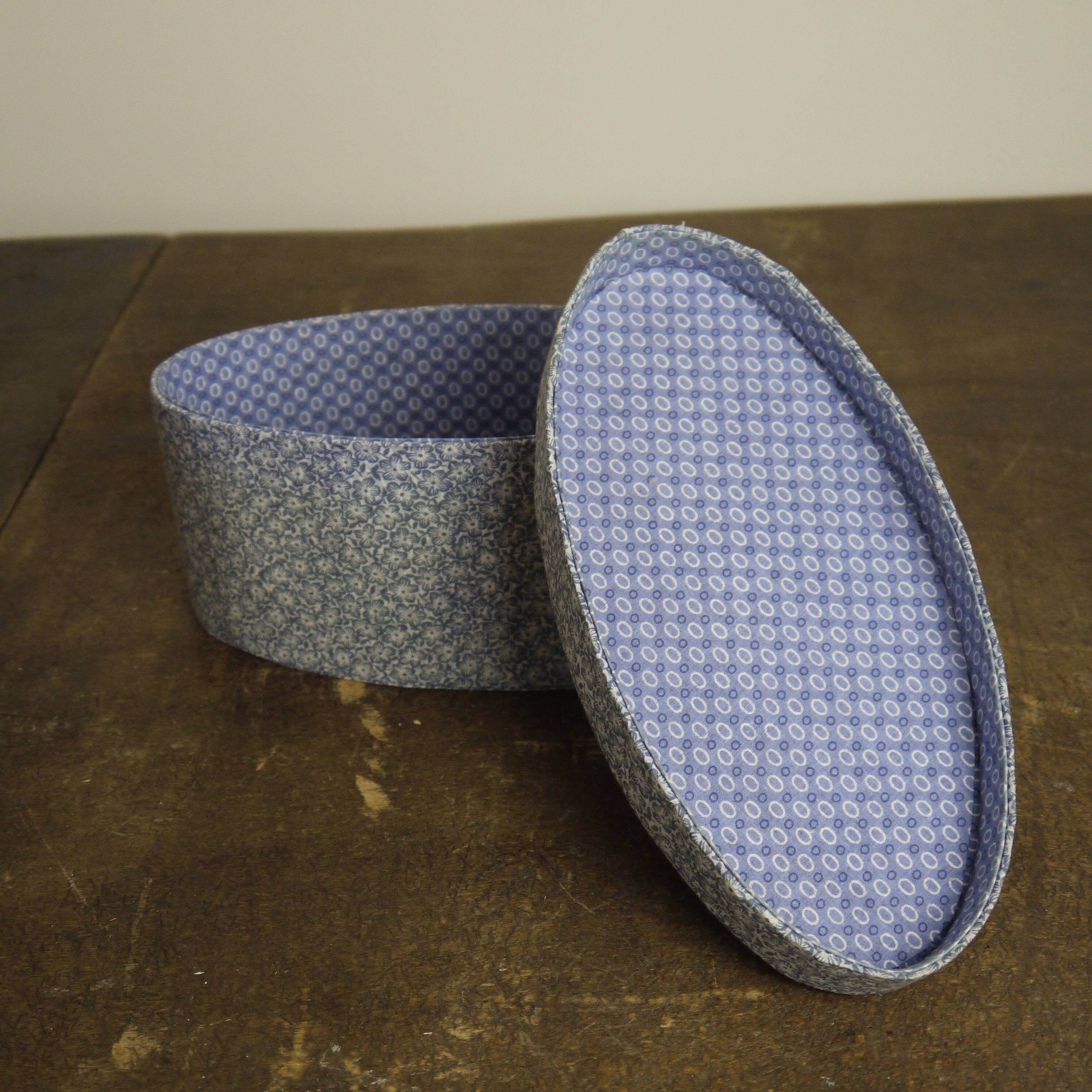 Blue cloth box