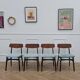 lot de 4 chaises en teck vintage