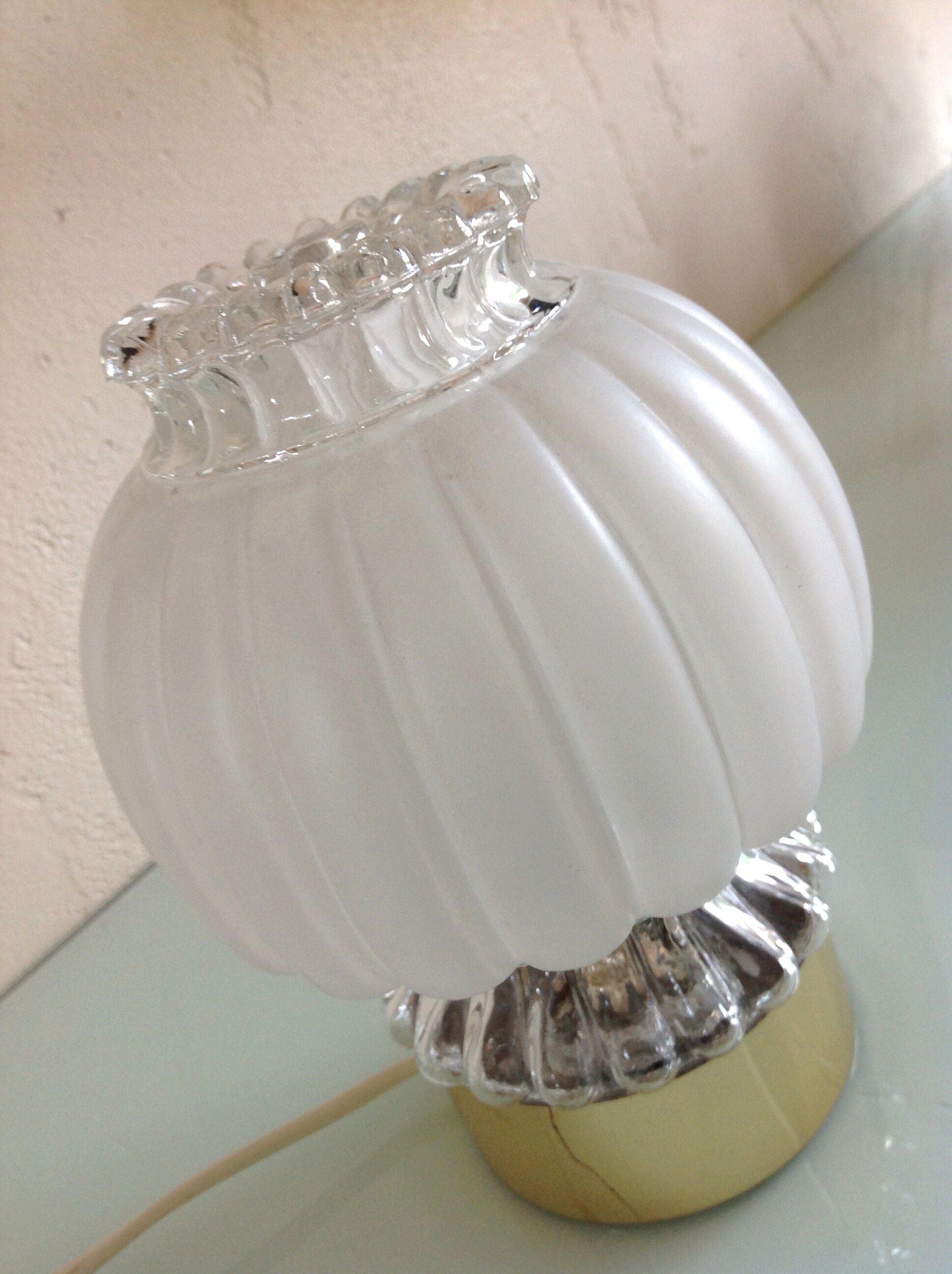 Bi-material bubbled bedside lamp by Graewe 70