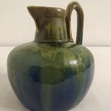 Flamed ceramic pitcher