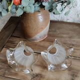 Duo of art deco tulip lampshade