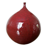 Vase "figue" en céramique rouge
