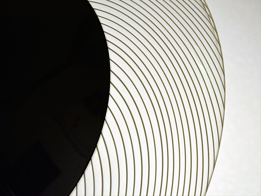 Table lamp in murano glass and metal, 1970s