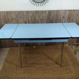 Blue Formica table