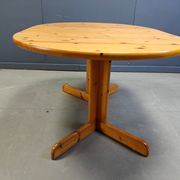 Rainer Daumiller style pine wood dining table, 1970s