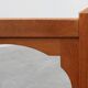 Art Deco Oak Corner Chair with Cut‑Out Backrest and Rush Seat, Belgium, cir