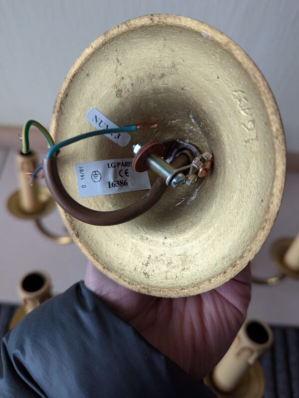 Lustre laiton Lucien Gau