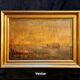 Paire de tableaux impressionnistes, HST Marine orientaliste XIXème siècle