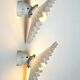 Pair of opaline and porcelain sconces