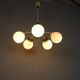 1970s glass chandelier, Czechoslovakia