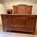 Old walnut bed