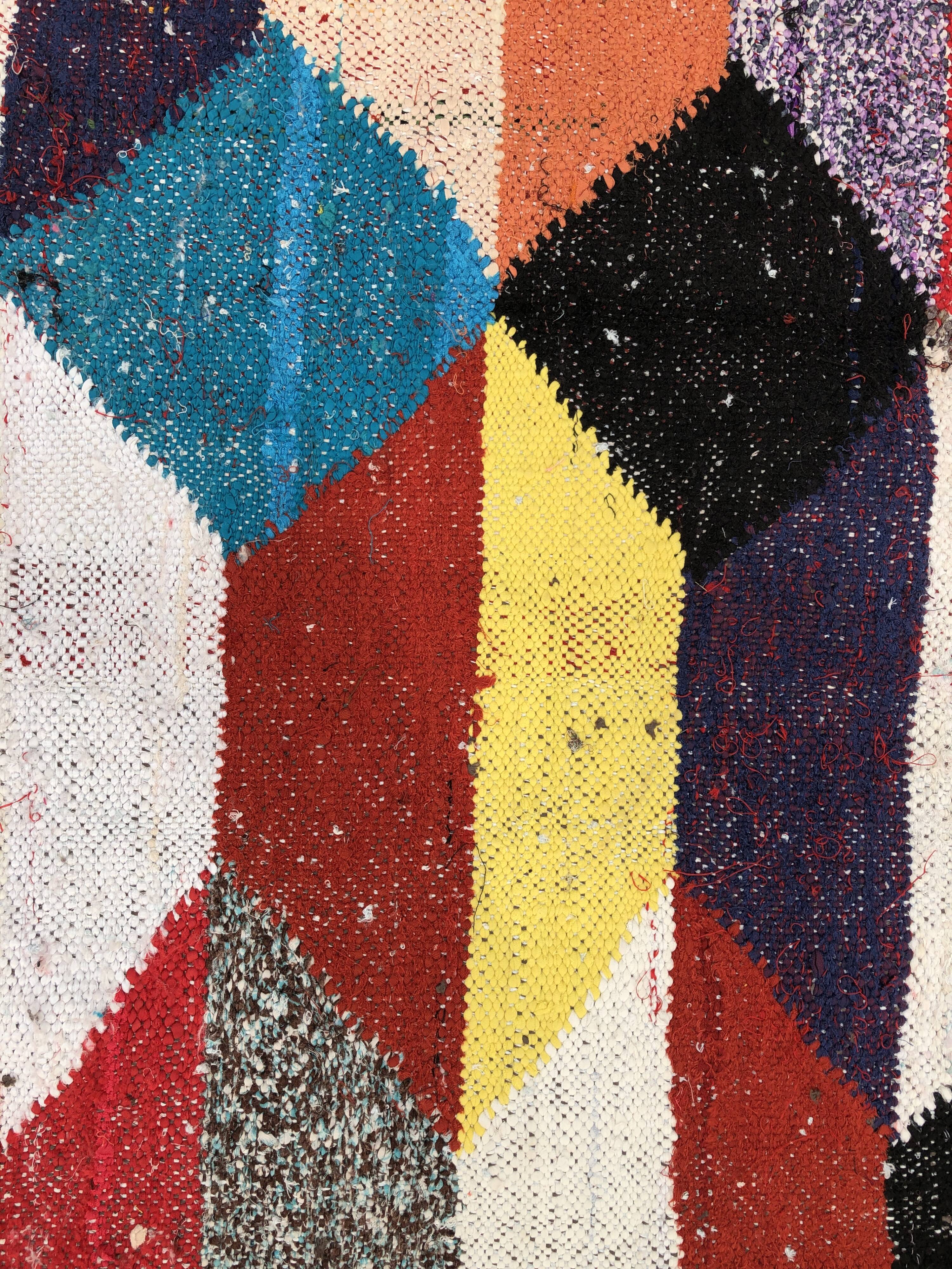 Moroccan Berber carpet Kilim Boucherouite 171x96cm