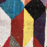 Moroccan Berber carpet Kilim Boucherouite 171x96cm