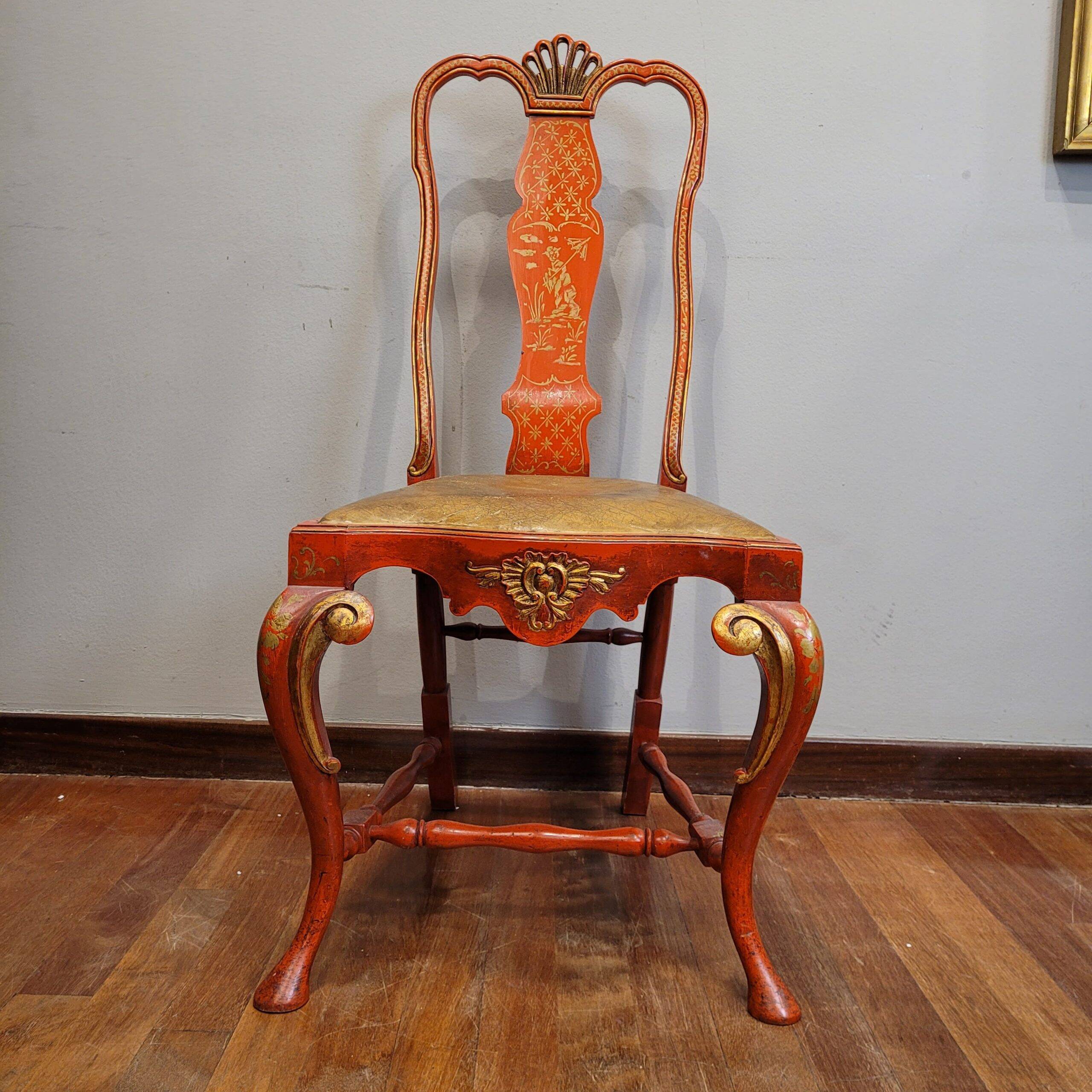 Pair of lacquered wood Chippendale chairs, after Pierre Lottier, 1970s – Spain