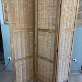 Woven wicker screen