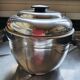 Thermos insulated ice bucket in metal and bakelite, 50s
