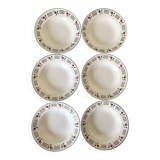 Niderviller earthenware soup plates, Loire model