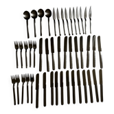 Partie de ménagère Carlo Hugo Pott à Solingen en acier chromé, 47 pièces, 1975