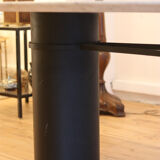 Large marble dining table, 1980s