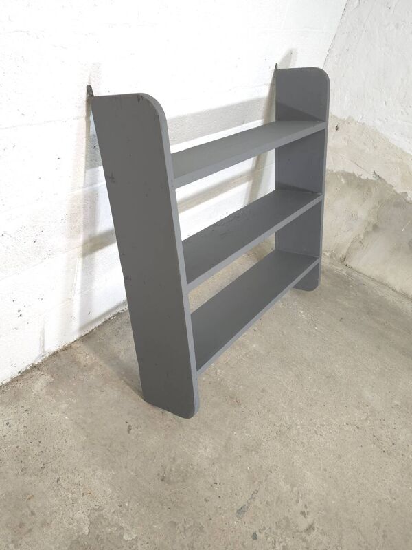 Étagère de cuisine ancienne grise / étagère murale